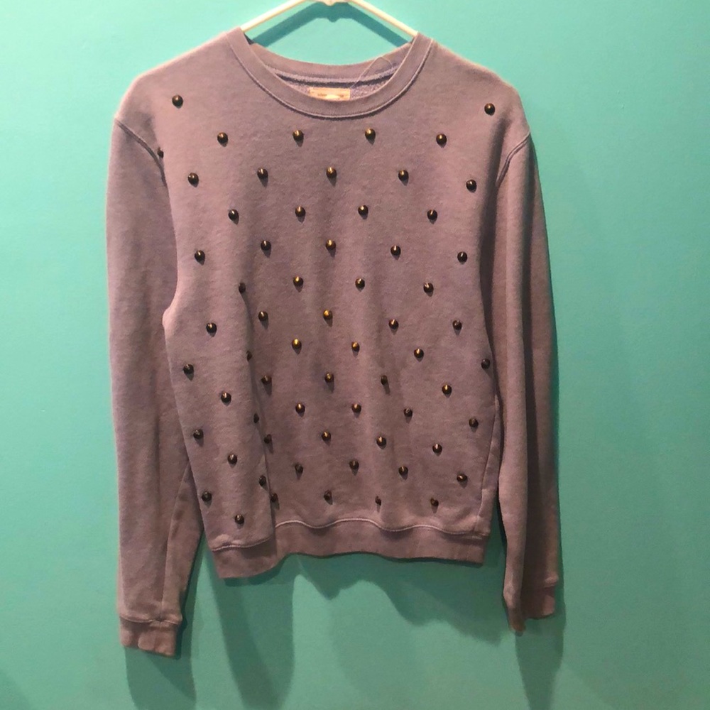 Vintage Spiked Gray/Blue Sweater